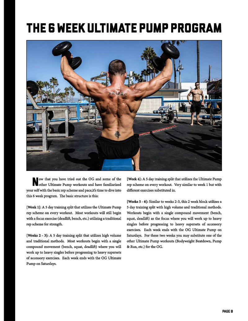 Most Challenging Workout Plans | E-Book Dustin Myers | Old School Gym
