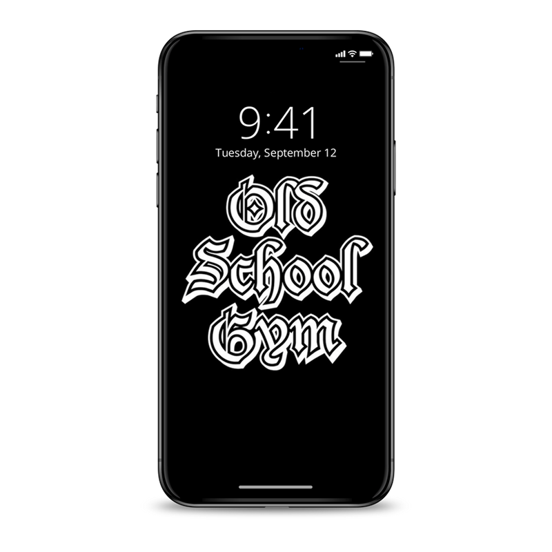 OLD SCHOOL GYM™ IPhone Digital Wallpaper